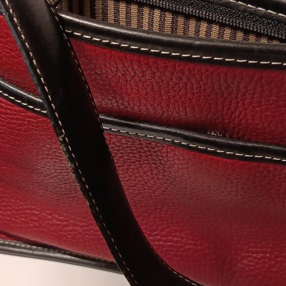 Brighton Red and Black Bag. Vintage. Classic. RED - Picture 10 of 12